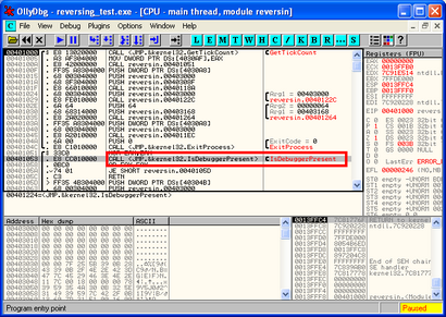 Hacking, während Sie schlafen wieder Wie die Seriennummer eines Programms mit OllyDbg bekommen