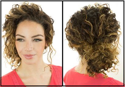 Haare und Make-up von Steph Wie natürlich Curly Updo