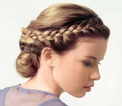 Cheveux Braid autour de la tête, les coiffures Parlez