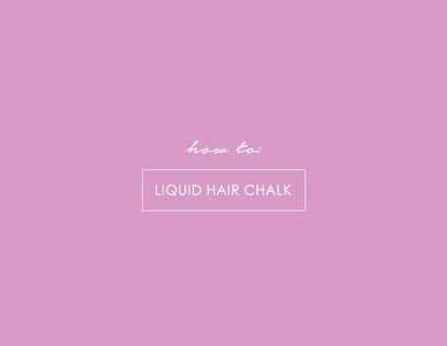 Cheveux Chalk Comment utiliser It & amp; Retirez-le, Byrdie