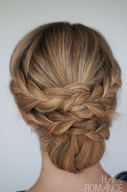 Comment à la coiffure facile tutoriel tressé updo - Cheveux Romance