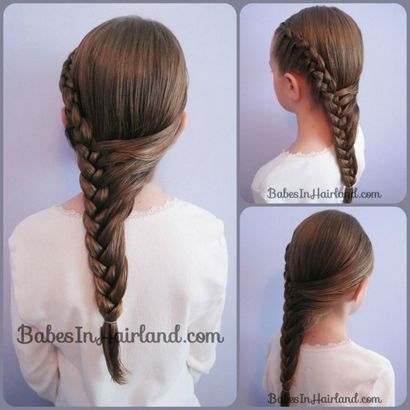 La moitié française Braid Hairstyle - Babes In Hairland