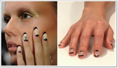 La moitié Instructions de manucure Moon - Idées Nail Inspirer