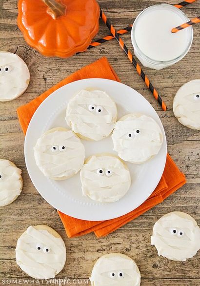 Halloween Mummy Biscuits au sucre - Un peu simple