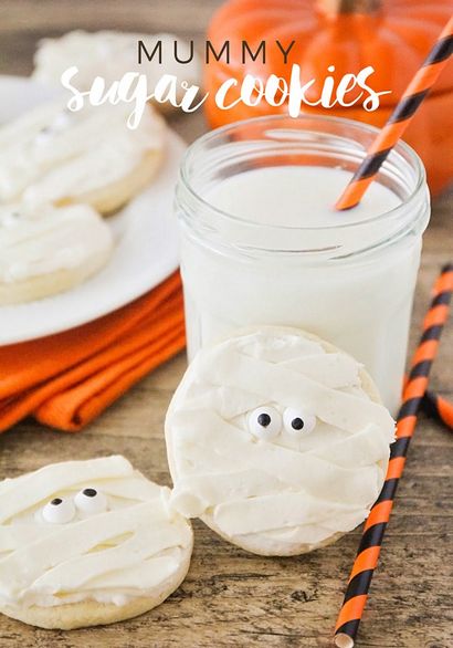 Halloween Mummy Biscuits au sucre - Un peu simple