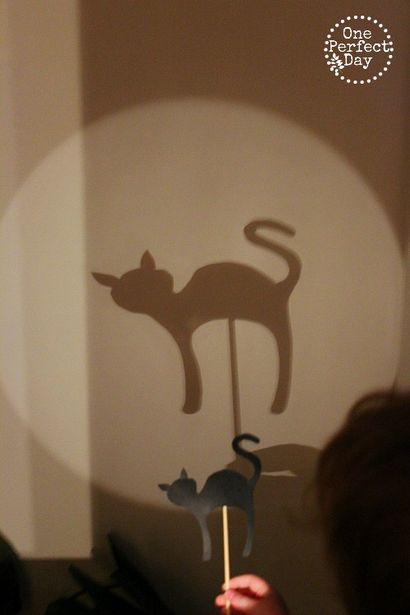 Halloween Shadow Puppets und Free Druckvorlage