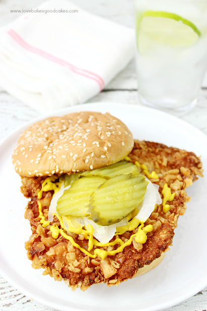 Main pané Tenderloin Sandwich, l'amour Bakes bons gâteaux