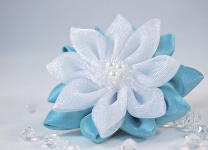 accessoires cheveux fleur en tissu à la main - ornements à porter