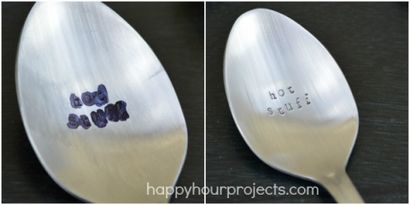 Hand Stamped Löffel - Happy Hour Projekte