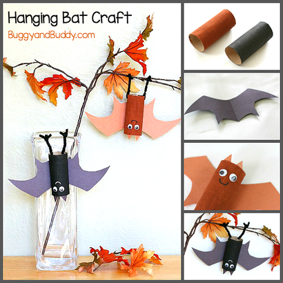 Hanging Craft Bat pour les enfants avec Bat Wing modèle - Buggy et Buddy