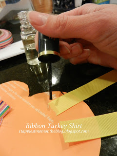 Maman heureuse sur le Blog Turquie Ruban shirt Tutoriel