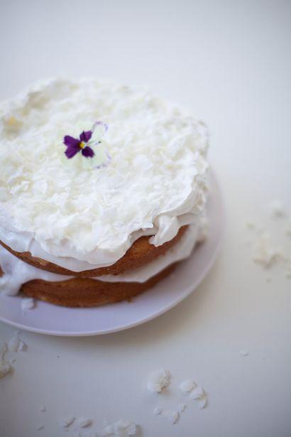 Hawaï Dreamy Coconut Haupia recette de gâteau - Coco gâteau Terre