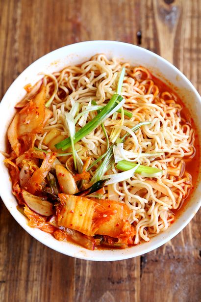 Santé maison Kimchi Ramen - Pâtes alimentaires, Recettes - Nourriture divine santé