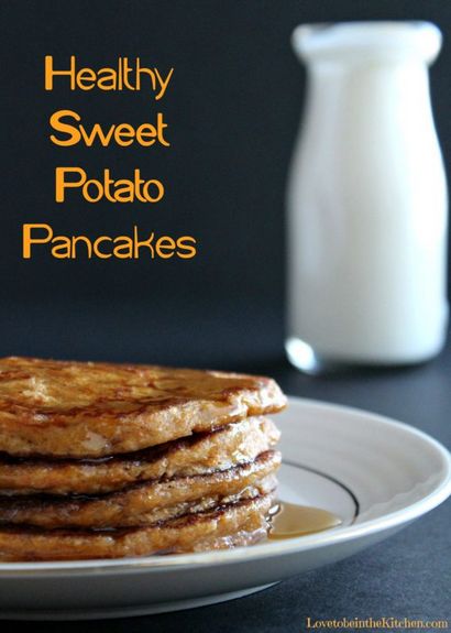 Gesunde Süßkartoffel Pancakes - Liebe in der Küche zu sein