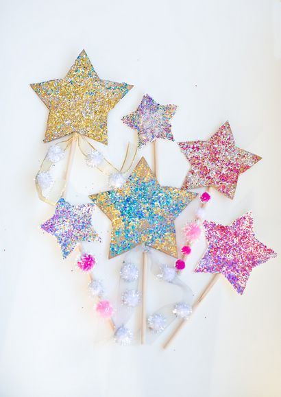 Bonjour, merveilleux - Bricolage GLITTER CELEBRATION STAR WANDS