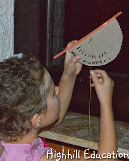 Highhill Homeschool Latitude Aktivitäten für Kinder - Machen Sie einen Astrolabe