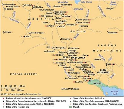 Histoire de la Mésopotamie, région historique, Asie