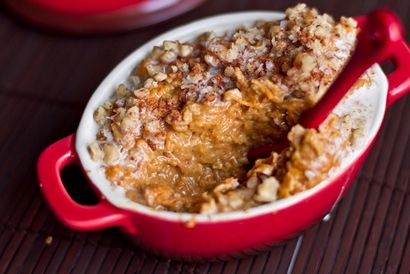 Vacances Petit-déjeuner Dans une carotte Jiffy Gâteau flocons d'avoine - Oh, elle rougeoie