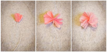 Accueil bricolage Comment faire Mini Tissue Fleurs en papier dans un vase, Bespoke mariée Blog de mariage
