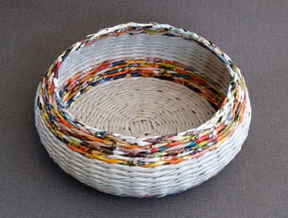 ACCUEIL DZINE Bricolages, Faites en sorte laminés paniers en osier papier (artisanat) ACCUEIL DZINE Bricolages, la fabrication du papier roulé des paniers en osier
