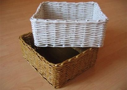 ACCUEIL DZINE Bricolages, Faites en sorte roulé paniers en osier papier (faire) ACCUEIL DZINE Bricolages, la fabrication du papier roulé des paniers en osier