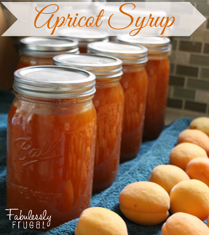 Recette maison d'abricot sirop - Fabulessly économe (sirop) Maison d'abricot sirop Recette - Fabulessly Frugal