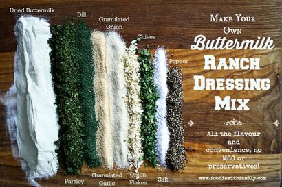 Selbst gemachtes Buttermilk Ranch Dressing Mix