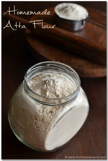 Maison chapati Flour (Atta Flour) - Comment faire de la farine de blé à la maison - Sharmis Passions
