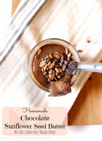 Beurre de tournesol de graines de chocolat maison aka sans noix - Nutella - C il nutritionnellement