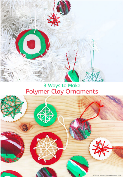 Selbst gemachten Weihnachtsverzierungen mit Polymer Clay - Babble Dabble Do