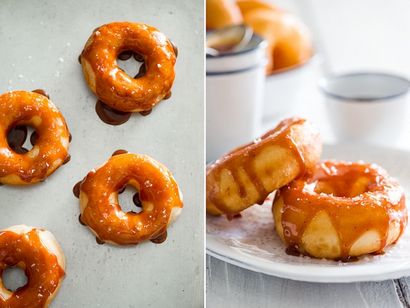 Recette maison beignet avec caramel brûlé Glaze