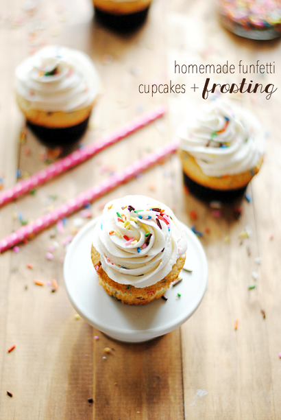 Selbst gemachter Funfetti Cupcakes - Frosting - Etwas Swanky
