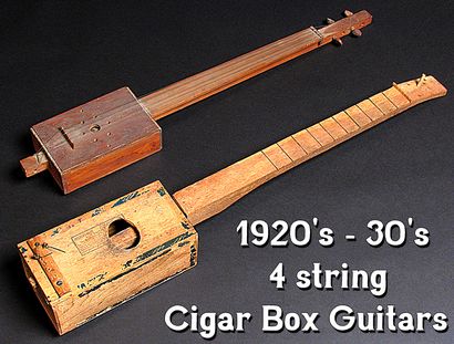 Guitare maison - Histoire - Blues Guitars Boîte à cigares (histoire) Guitare maison - Histoire - Blues Guitars Boîte à cigares