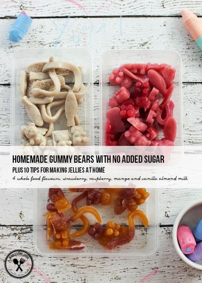 Selbst gemachte Gummibärchen ohne Zuckerzusatz PLUS 10 Tipps für die Herstellung der sie zu Hause, Voll Koch