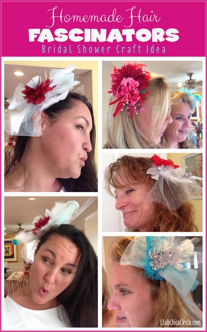 Selbst gemachter Haar Fascinators Fertigkeit DIY Club Chica Kreis - wo listig ist ansteckend