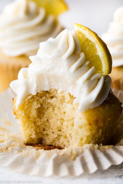Petits gâteaux maison au citron avec la vanille Glaçage - Sallys cuisson Addiction