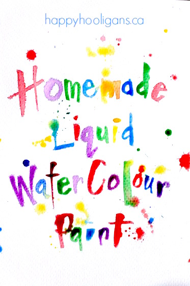 Fait maison liquide Watercolors Comment faire de la peinture avec vos marqueurs Desséchées - Happy Hooligans