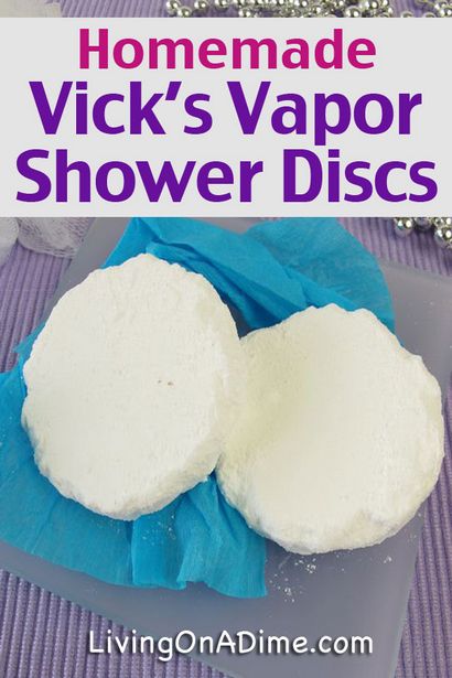 Selbst gemachte Vick - s Dampfdusche Discs und Colds Tipps