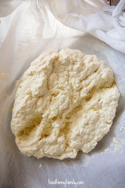 Lait maison ricotta, nourriture pour ma famille