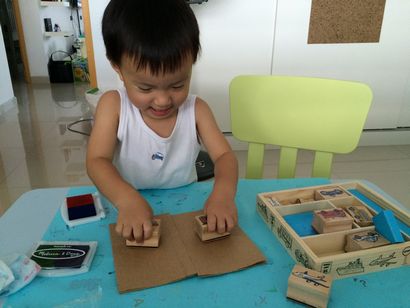 Homeschooling Fun Nom de bricolage blocs