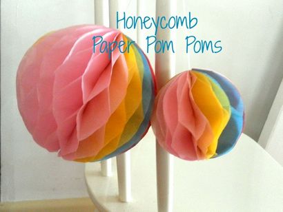 Papier Honeycomb pompons - Papier Designs Quilling, Tutoriels artisanat, Origami, Recettes, Ladyrain