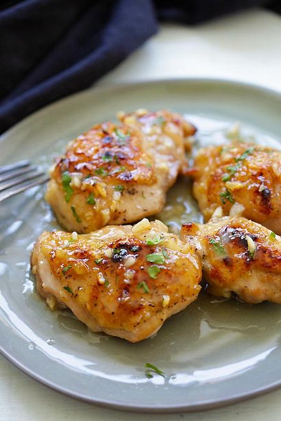 Miel Dijon Ail poulet, facile délicieuses recettes