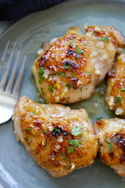 Miel Dijon Ail poulet, facile délicieuses recettes