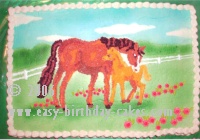Cheval d'anniversaire gâteaux pour une fête occidentale (anniversaire) Gâteaux d'anniversaire cheval pour une partie de l'Ouest