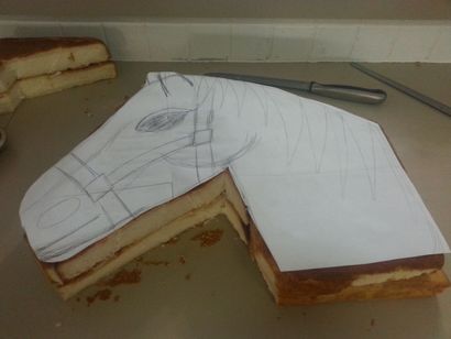 Tête de cheval gâteau - Tutorial, hilldalehouse