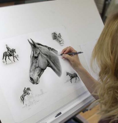 Cheval Pet Portraits par des artistes Melanie et Nicholas (melanie) Cheval Pet Portraits par des artistes Melanie et Nicholas