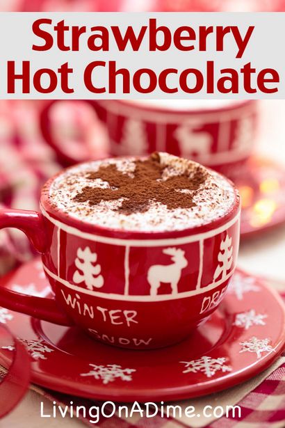 Chocolat chaud ou fraise chaud Recette chocolat Mix - Vivre sur un Dime