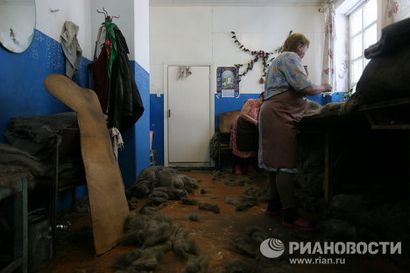 Comment valenki russe des bottes de feutre sont faites - Spoutnik International (valenki) Comment la Russie valenki bottes de feutre sont faites - Spoutnik internationale