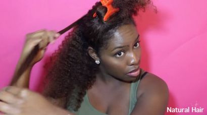 Comment atteindre Heatless Bouncy Curls en 6 étapes faciles, fille noire avec les cheveux longs