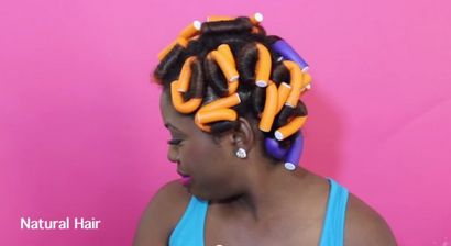 Comment atteindre Heatless Bouncy Curls en 6 étapes faciles, fille noire avec les cheveux longs